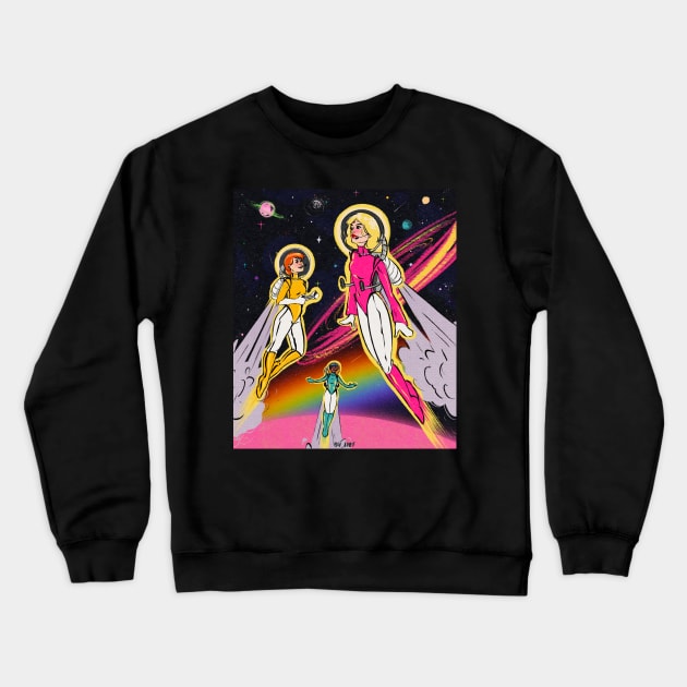 Space saviors Crewneck Sweatshirt by Boss Witch